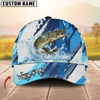 Maxcorners Fishing Technical Fish Scale Personalized Cap (13 Breeds)