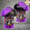 Maxcorners Cat Bowling Shirt Gangster Cat Crew Multiple Options Personalized Name, Team Name 3D Shirt