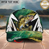 Maxcorners Fishing Cap Underwater Graphic Personalized Name 3D Cap (12 Fish Species)