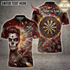 Maxcorners Darts Day of the Dead Gentleman Ornate Dartboard Multiple Options Personalized Name, Team Name 3D Shirt