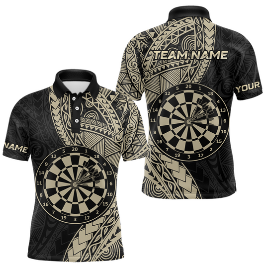 Maxcorners Blue Custom Cobra Snake Dart Shirts for Men Dart Team Jersey Dartboard Gifts Polo & 1/4 Zip