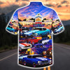 Maxcorners Hot Rod Hawaiian Shirt "Drive-In Diner", Retro Vibe Aloha Shirts