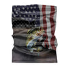Maxcorners Bass Fishing USA Flag Neck Gaiter