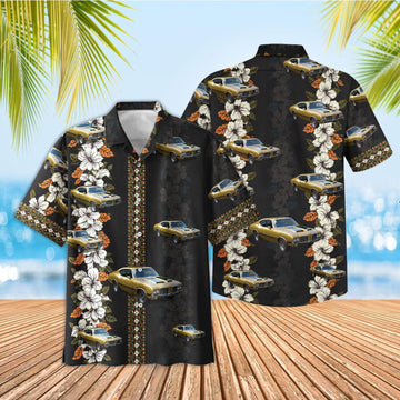 Maxcorners Personalized "Oldsmobile 442" Car Hawaiian Shirt, Custom Photo Car Aloha Shirts