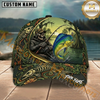 Maxcorners Swamp Fishing Scene Custom Name Fishing Cap
