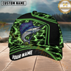 Maxcorners Neon Lightning Design Custom Name Fishing Cap