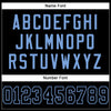 Maxcorners Custom Black Black-Light Blue Mesh Authentic Football Jersey LM2605