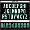 Maxcorners Custom Black Kelly Green-White Mesh Authentic Football Jersey LM2605