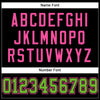 Maxcorners Custom Black Neon Green-Pink Mesh Authentic Football Jersey LM2605