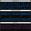 Maxcorners Custom Black Powder Blue-Red Authentic Football Jersey LM2605