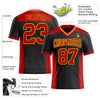 Maxcorners Custom Black Red-Yellow Authentic Football Jersey LM2605