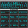 Maxcorners Custom Black Teal Mesh Authentic Football Jersey LM2605