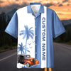 Maxcorners Personalized "This Is How I Roll" Hot Rod Hawaiian Shirt - Custom Photo Car Aloha Shirts