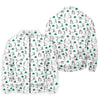 Maxcorners Stick Figure Golf Pose St Patrick's Day Shamrock White Golf Shirt, Polo Shirts For Men, Golf Shirts For Men