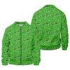 Maxcorners Three Leaf Clover Golf And Beer St Patrick's Day Green Golf Shirt, Fun Golf Shirts For Men, Polo Shirts For Men