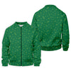 Maxcorners Golf And Beer Lucky Four Leaf Clover St Patrick's Day Green Golf Tops For Men, Golf Gift For Men