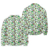 Maxcorners Leopard Pattern St Patrick's Day Shamrock Golf Shirt, Fun Golf Shirts For Men, Polo Shirts For Men