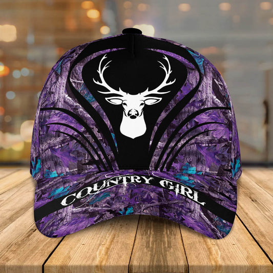Maxcorners Country Girl Ball Cap Hunting Camo Baseball Cap I LM0402