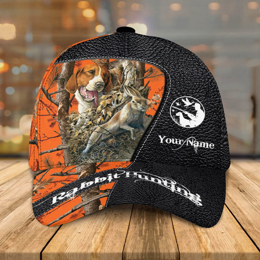 Maxcorners 3D Classic Cap Beagle Hunting Personalized Name Cap 01 LM0402
