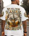 Maxcorners Not All Who Wander Are Lost Deer Compass All Over Print LM1601