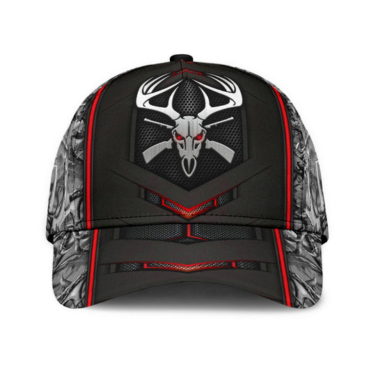 Maxcorners 3D All Over Print Baseball Cap Hunting Classic Cap Metal Pattern LM0402