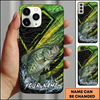 Maxcorners Geometric Scale Custom Name Fishing Phone Case