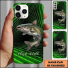 Maxcorners Fishing Phone Case Realistic Fish Artwork Custom Name Phone Case