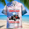 Maxcorners Personalized "I Like Hot Rods And Believe In Jesus" Car Hawaiian Shirt, Custom Photo Car Aloha Shirts