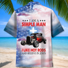Maxcorners Personalized "I Like Hot Rods And Believe In Jesus" Car Hawaiian Shirt, Custom Photo Car Aloha Shirts