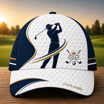 Maxcorners Royal Fairway Claw 3D Golf Personalized Name Cap