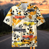 Maxcorners Personalized 1950s Chevy Bel Air Autumn Leaf Car Hawaiian Shirt, Custom Photo Car Aloha Shirts (Up to 5 photos)