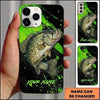 Maxcorners Neon Splash Action Custom Name Fishing Phone Case