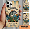 Maxcorners Fishing Phone Case Beer And Fishing Theme Custom Name Phone Case