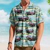 Maxcorners Personalized Car Hawaiian Shirt, "Beach Palm Tree Vintage" Custom Photo Car Aloha Shirts