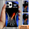 Maxcorners Darts Flaming Dartboard Personalized Name 3D Phone Case