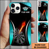 Maxcorners Darts Flaming Dartboard Personalized Name 3D Phone Case