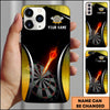 Maxcorners Darts Flaming Dartboard Personalized Name 3D Phone Case