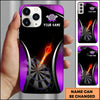 Maxcorners Darts Flaming Dartboard Personalized Name 3D Phone Case