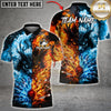 Maxcorners Bowling Fire & Ice Samurai Bowling Strike Multicolor Customized Name, Team Name 3D Shirts