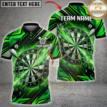 Maxcorners Darts Electric Blue Dartboard & Flying Darts Multicolor Customized Name, Team Name 3D Shirts