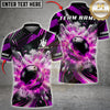Maxcorners Bowling Purple Strike Explosion Bowling Ball Multicolor Customized Name, Team Name 3D Shirts