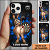 Maxcorners Darts Donkey & Dartboard Graffiti Graphic Multicolor Customized Name 3D Phone Case