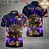 Maxcorners Bowling Veteran American Flag Funny Bowling Ball Character Multicolor Customized Name, Team Name 3D Shirts