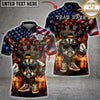 Maxcorners Darts American Flag Funny Dartboard Character Multicolor Customized Name, Team Name 3D Shirts