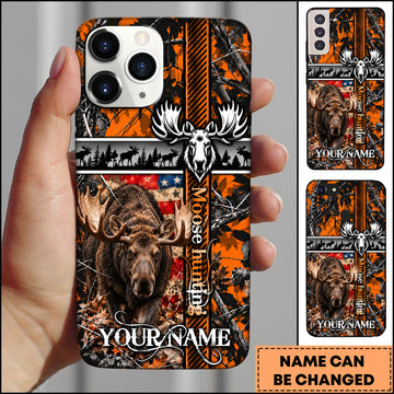 Maxcorners Hunting American Flag Sunset Forest 3D Phone Case
