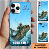 Maxcorners Fishing Ocean Splash Personalized Name 3D Phone Case