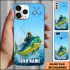 Maxcorners Fishing Ocean Splash Personalized Name 3D Phone Case
