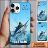 Maxcorners Fishing Ocean Splash Personalized Name 3D Phone Case