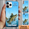 Maxcorners Fishing Ocean Splash Personalized Name 3D Phone Case