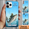 Maxcorners Fishing Ocean Splash Personalized Name 3D Phone Case